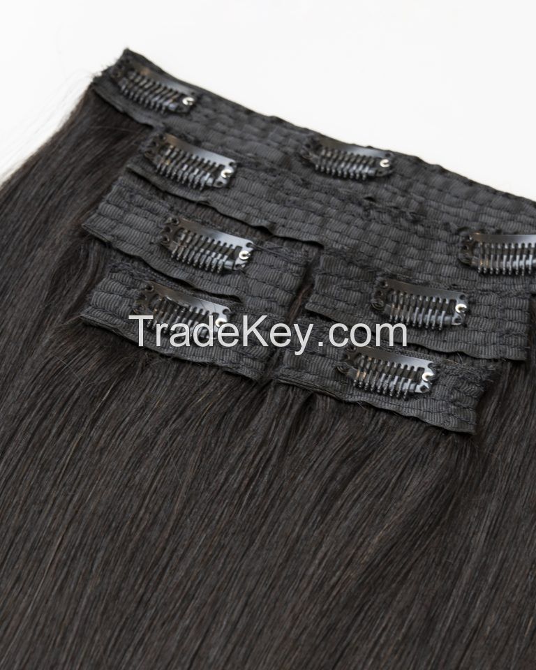 Seamless Clip-in Extension, real human hair clips