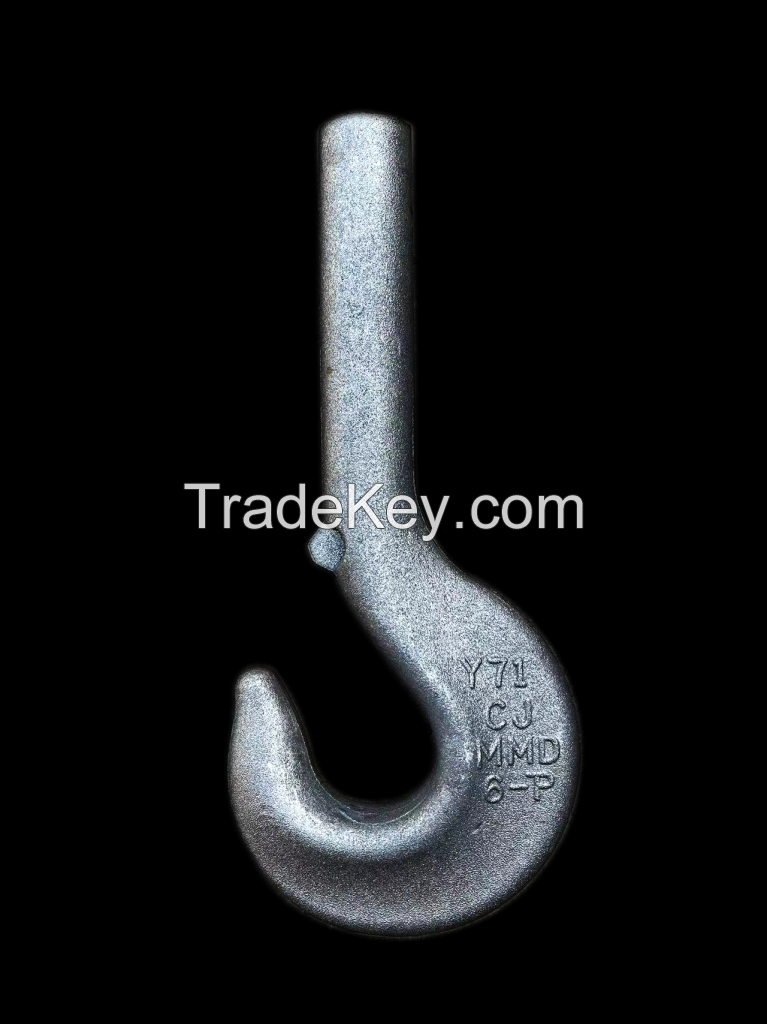  High Quality DIN15401 Forged Single Crane Hook For Sale