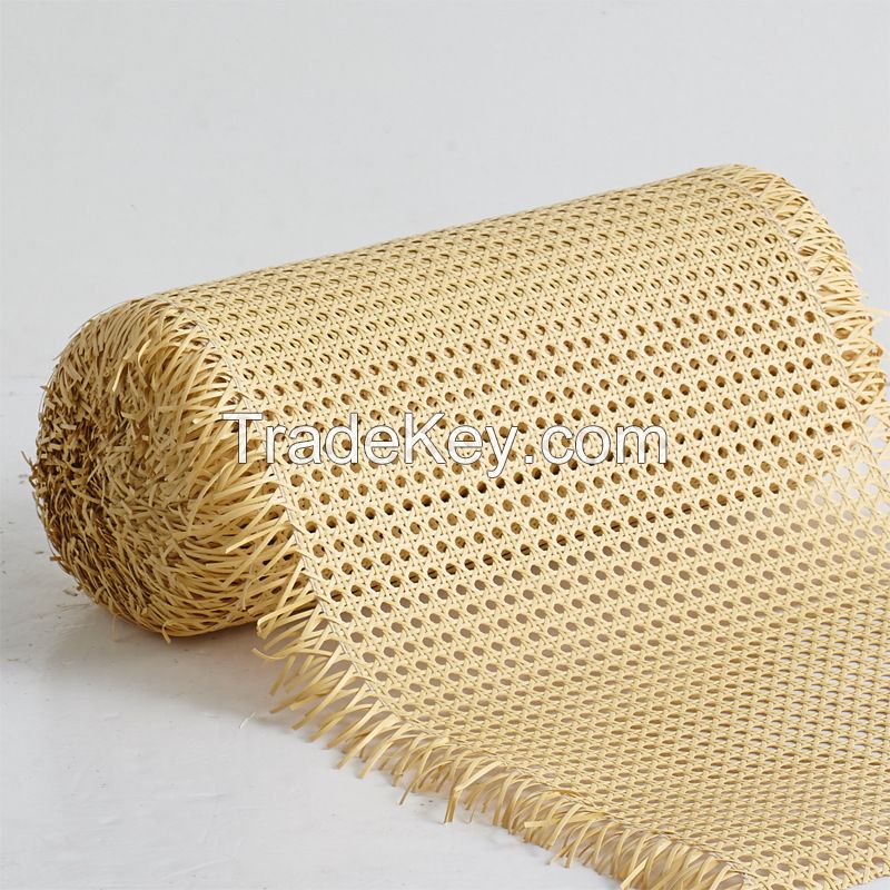 China factory natural rattan webbing and plastic pe rattan cane webbings rolls for furnitures