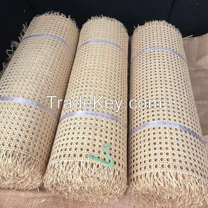 Natural ratta cane mat and pe rattan webbing rolls 16 inch/18inch / 20inch / 24 inch 