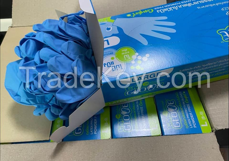 Nitrile and Latex and Medical Gloves