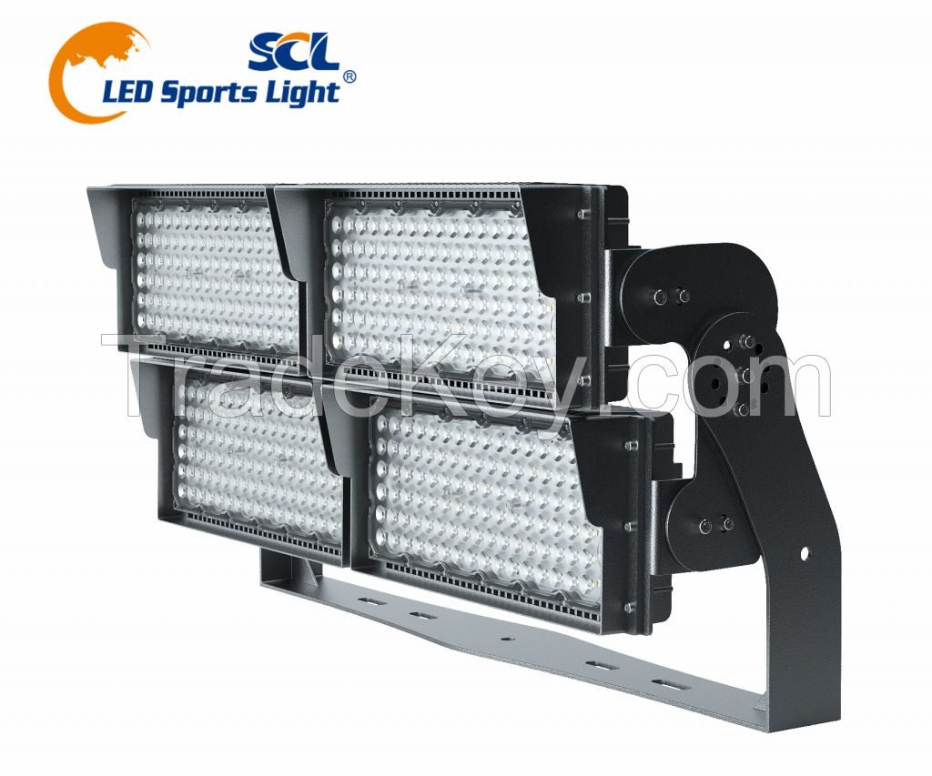 Hight Brightness Aluminum High Pole Outdoor Flood Light Waterproof IP67 200 300 400W Sports Stadium Tennis Court LED Light