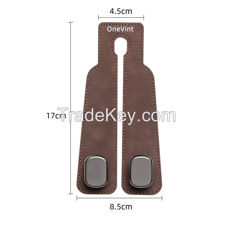 OneVint Leather Headrest Hooks for Car Seats