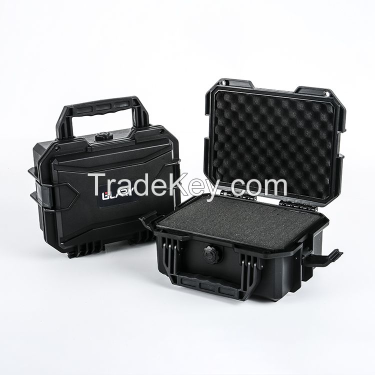 GLARY shockproof hand gun case box protection customized gun equipment hard case with foam waterproof gun carry case box