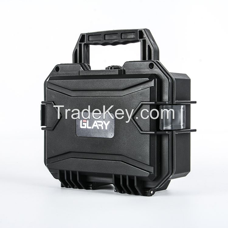 GLARY shockproof hand gun case box protection customized gun equipment hard case with foam waterproof gun carry case box