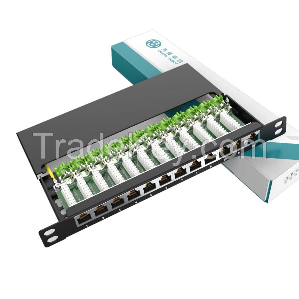 Accept OEM RJ45 Punch Down Keystone Ethernet Patch Panel