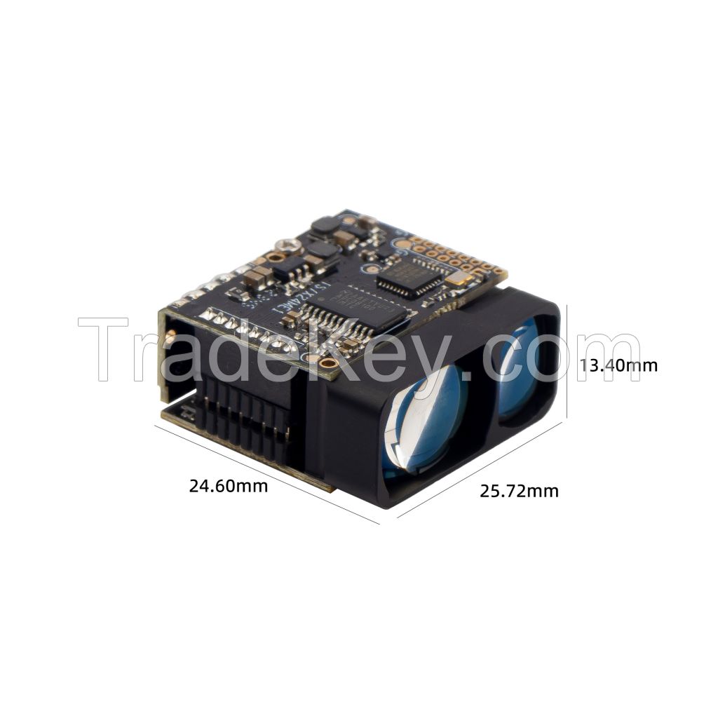 long range distance sensor laser rangefinder module 2km UAV cranes measuring sensor TTL serial UART