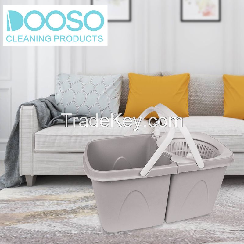 Dooso Wholesale Double Device Save Space Folding Mop A+B Bucket With Handle