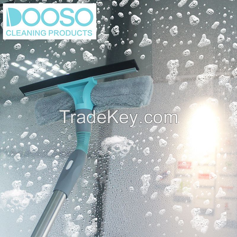 Dooso Professional 7 in 1 Mop Brush Duster Squeegee Multifunctional Cleaning Kits with Extension Pole