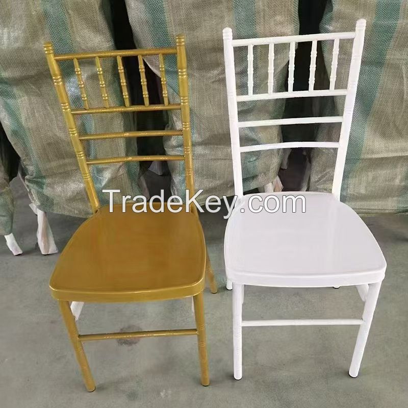 Wholesale Custom Metal Iron Tables Outdoor Patio Metal Bamboo Outdoor Chairs for Banquet Dinner