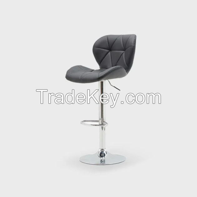 Wholesale Factory Metal Chrome Swivel Chair Base Dining Chair Pu Pu Leather Chair Nordic Design