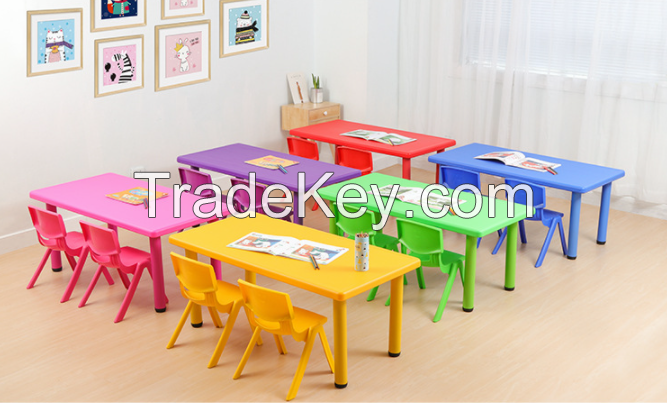 Eco-friendly Plastic Children Table and Chair Set Kindergarten Furniture Student Plastic Kids Chair