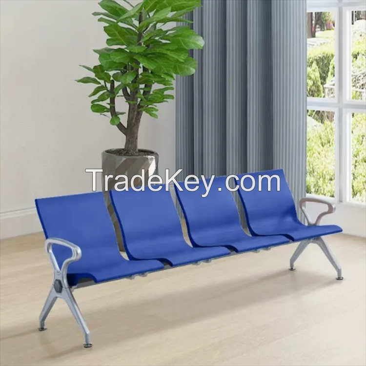 Airport VIP Lounge Terminal Waiting Room Area Reception Beam Link Bench Customized 2 3 4 5 Seat PU Waiting Chair