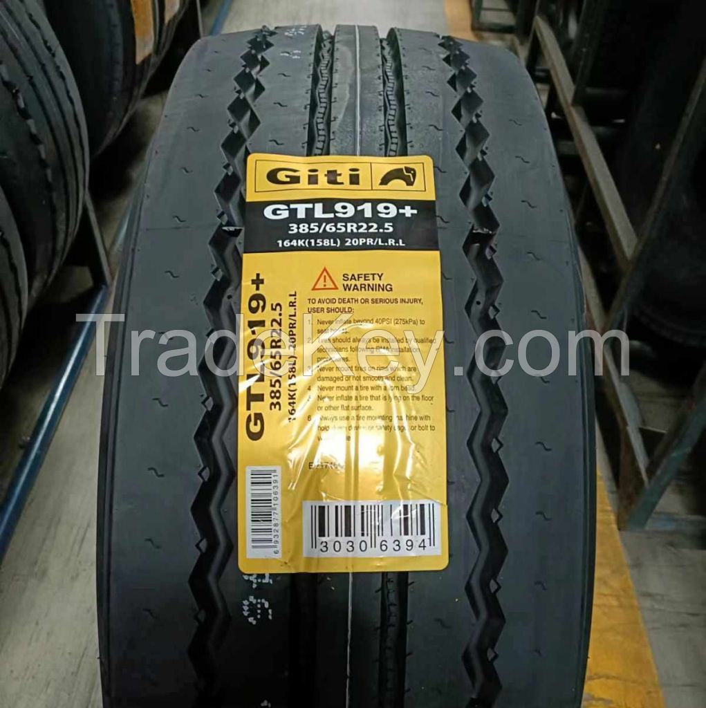 GITI brand truck tire 385/65R22.5 GTL919 GTL919+