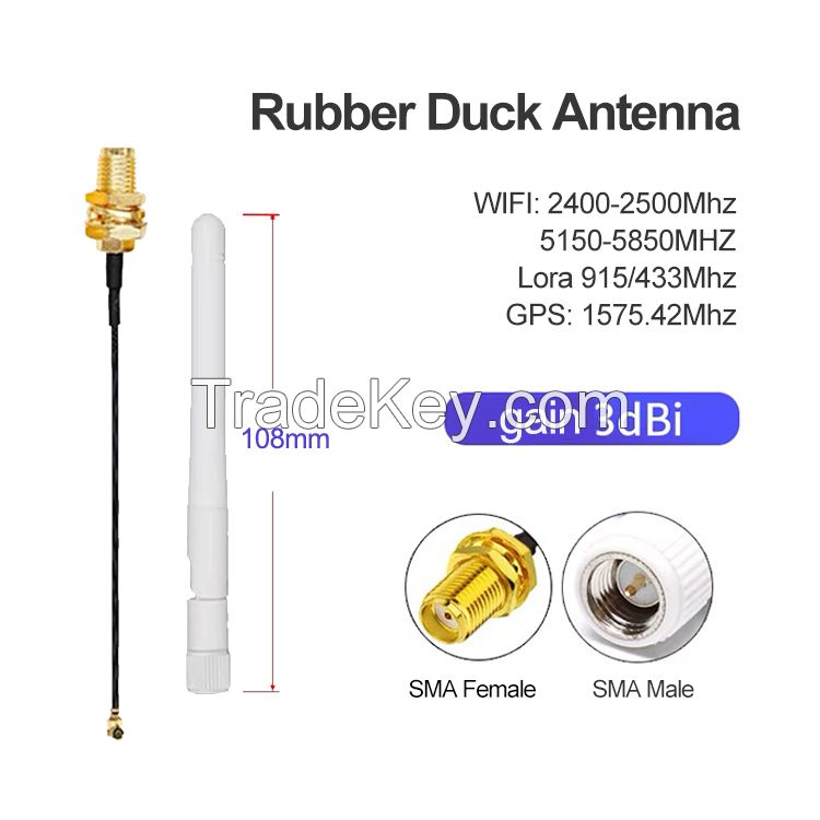 Signal Plus high gain 2dbi GSM LTE antenna sma male Rubber duck antenna