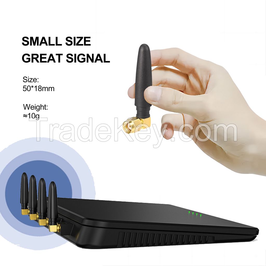 Signal Plus 50mm 2.5dbi omni-directional 4G GSM LTE WIFI rubber antenna