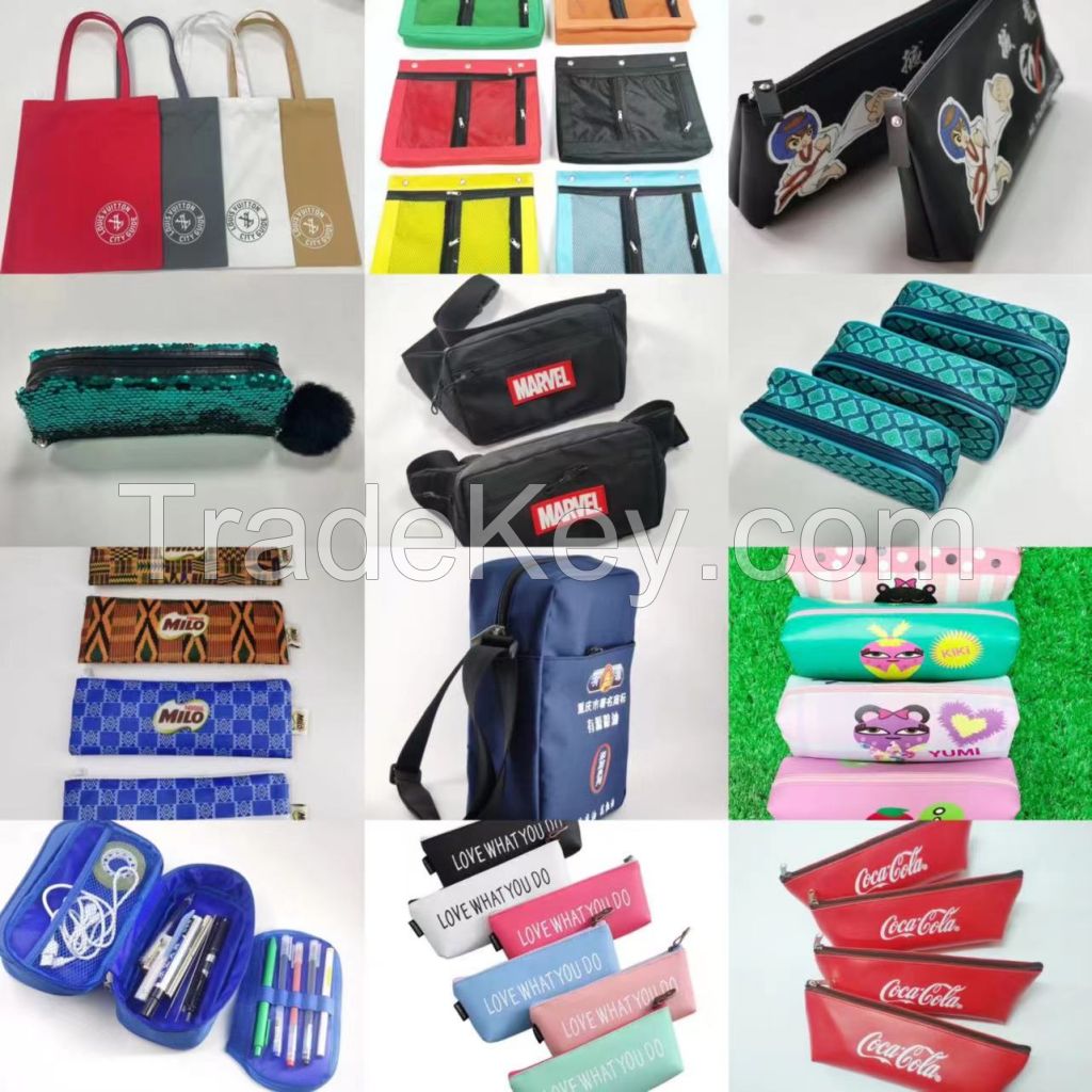 Wholesale custom Oxford pencil bags promotional bags OEM