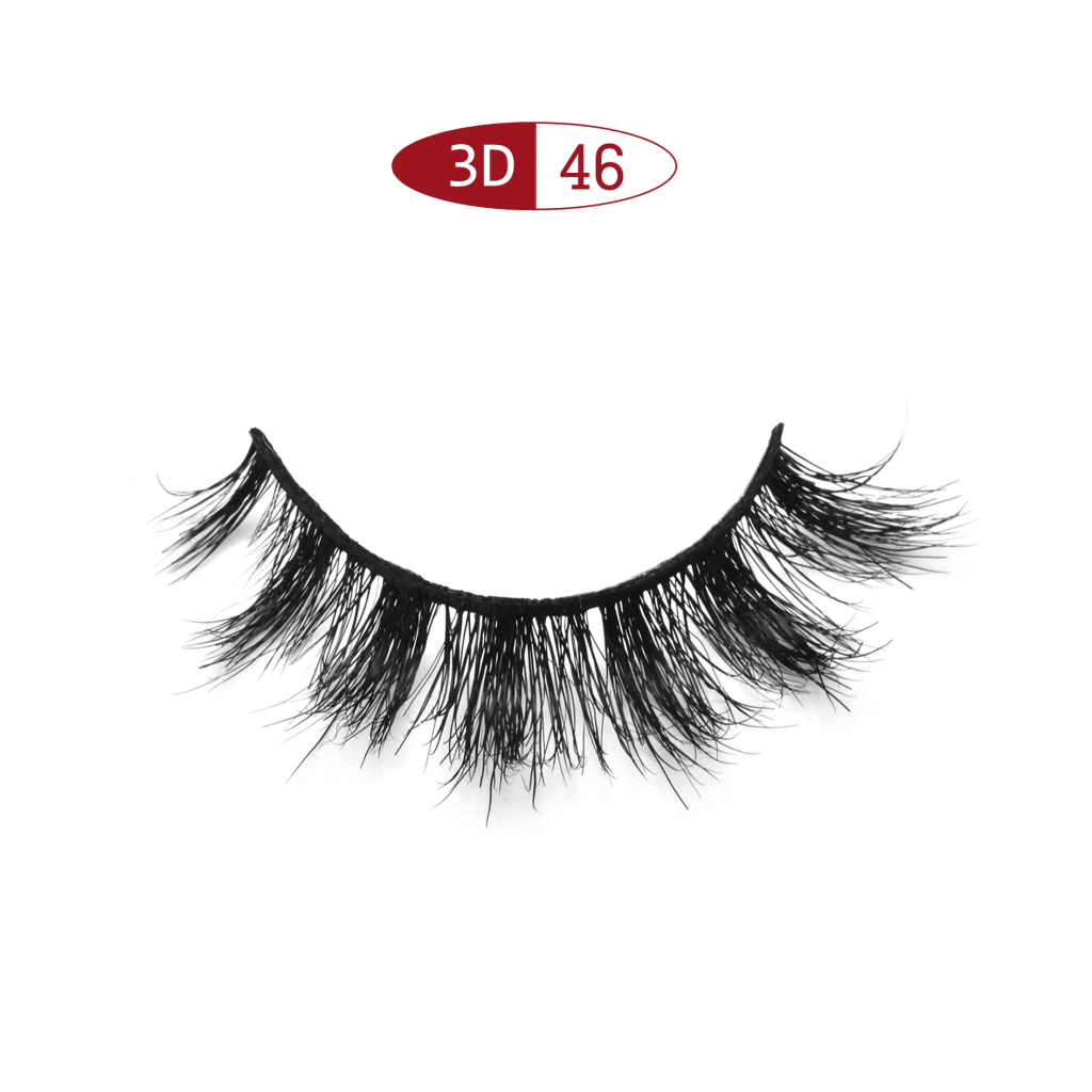 Luxury intensive 13mm light weight Horse hair eyelashes 3D46 / Intensive 14mm half strip horse hair eyelash 3D / Gorgeous 13mm half strip horse hair / Luxury 8mm half strip horse hair eyelash lashes / Wispy easy 6mm horse hair corner eyelash