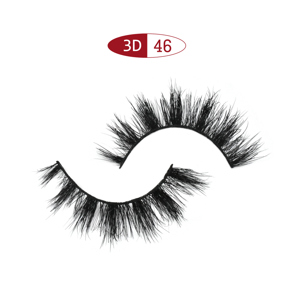 Luxury intensive 13mm light weight Horse hair eyelashes 3D46 / Intensive 14mm half strip horse hair eyelash 3D / Gorgeous 13mm half strip horse hair / Luxury 8mm half strip horse hair eyelash lashes / Wispy easy 6mm horse hair corner eyelash