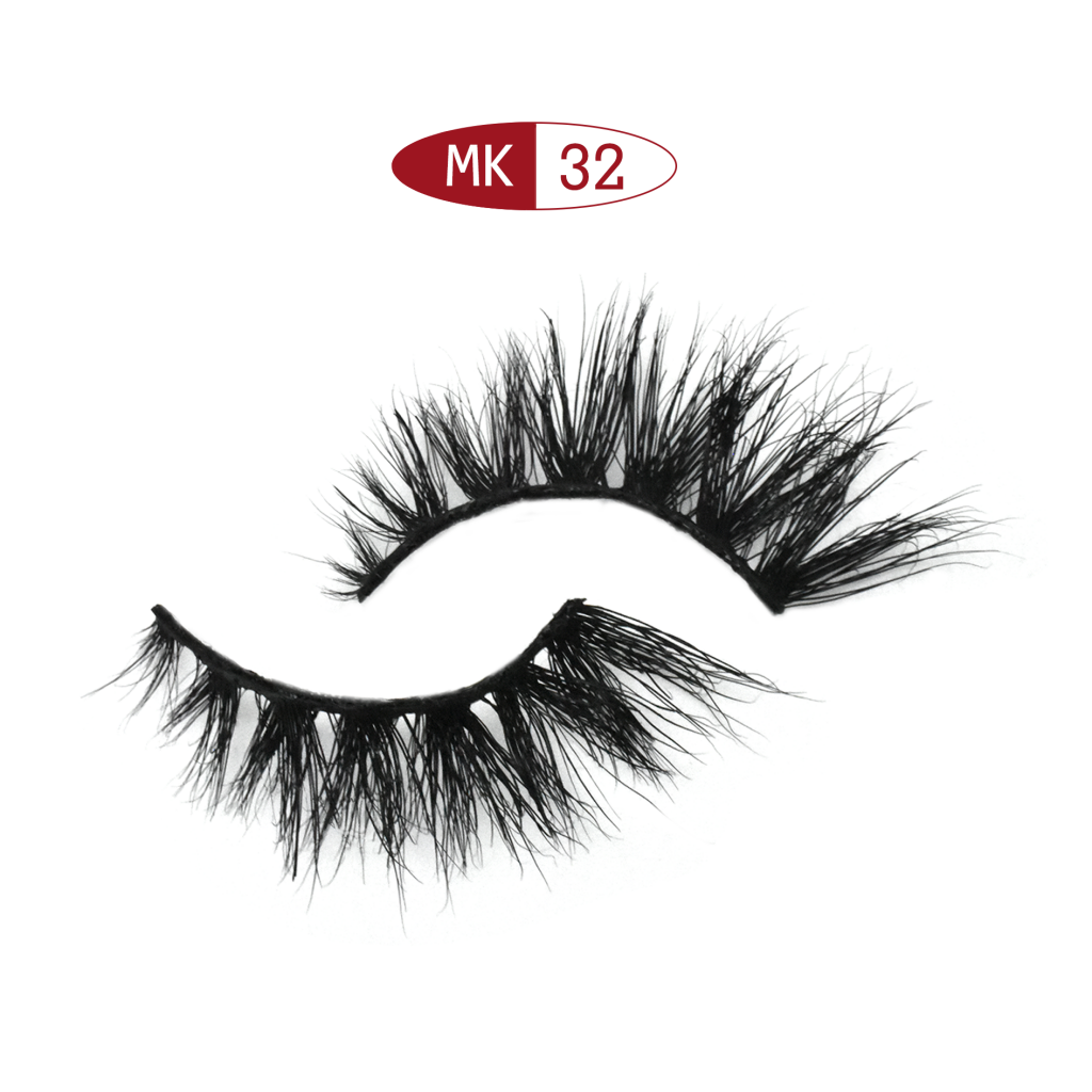 Natural short length Full Strip Mink Lashes MK32 / Feather light 12mm mink eyelash /  Cute 13mm natural real mink hair eyelash / Thin 13mm 5D mink eyelash / Curly 12mm 5D mink hair eyelash / Velvety 15mm 3D layered mink eyelash