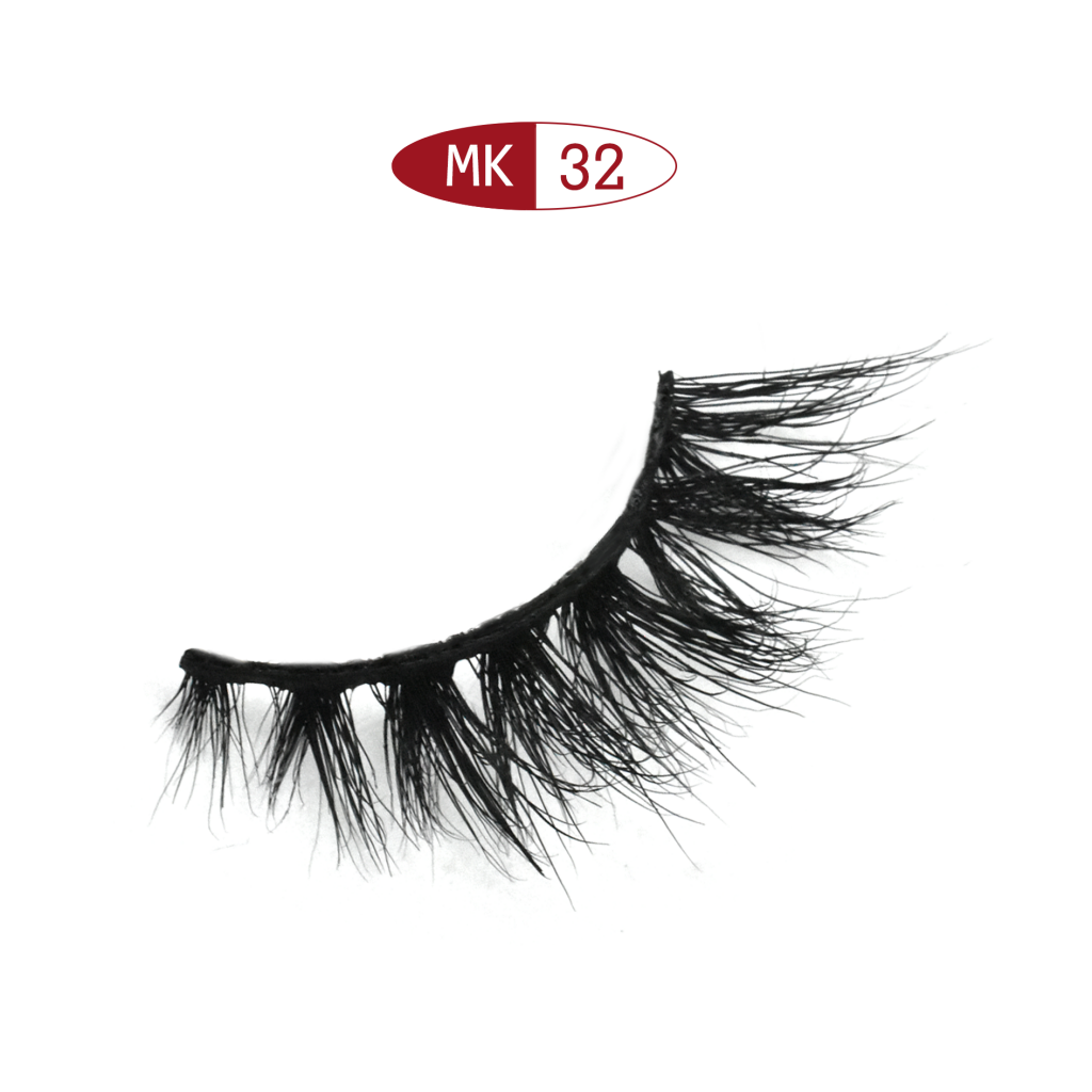 Natural short length Full Strip Mink Lashes MK32 / Feather light 12mm mink eyelash /  Cute 13mm natural real mink hair eyelash / Thin 13mm 5D mink eyelash / Curly 12mm 5D mink hair eyelash / Velvety 15mm 3D layered mink eyelash