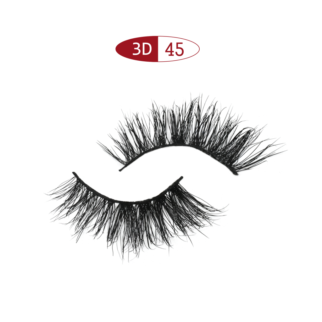 Luxury intensive 13mm light weight Horse hair eyelashes 3D45  / Intensive 14mm half strip horse hair eyelash 3D / Gorgeous 13mm half strip horse hair / Luxury 8mm half strip horse hair eyelash lashes / Wispy easy 6mm horse hair corner eyelash