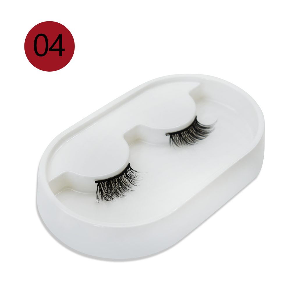 3D Multi-layer natural wispy Synthetic hair lashes in flexible cotton band / Lightable wearing feel of silk hair eyelash from eyelash manufacturer / Wet lash look by 10mm high quality synthetic fiber eyelash from vendor / Elegant 12mm 3D good fiber materi