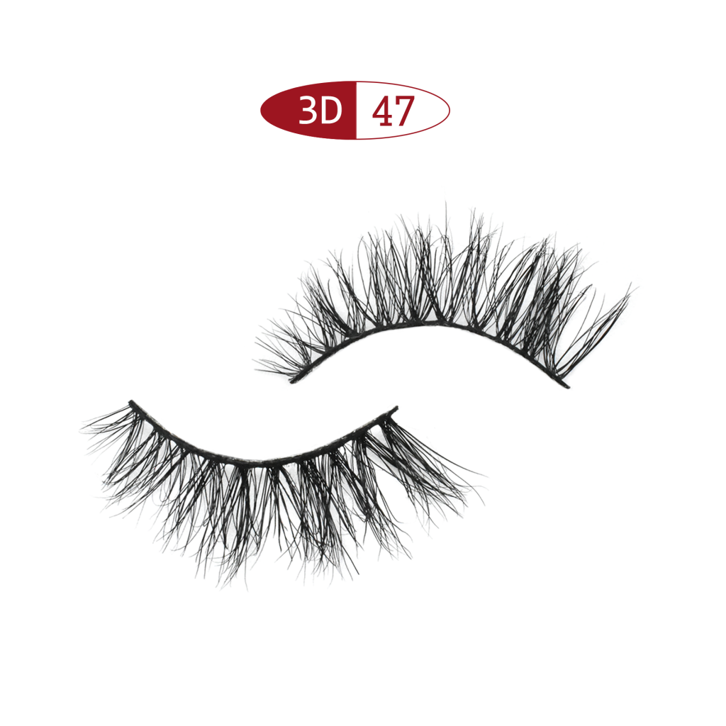 Luxury intensive 13mm light weight Horse hair eyelashes 3D47  / Intensive 14mm half strip horse hair eyelash 3D / Gorgeous 13mm half strip horse hair / Luxury 8mm half strip horse hair eyelash lashes / Wispy easy 6mm horse hair corner eyelash 