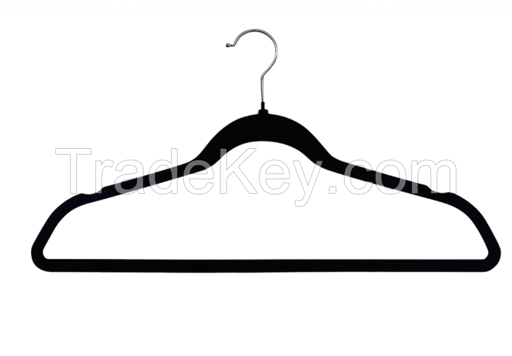 50pcs /set coat hanger,flocking hanger