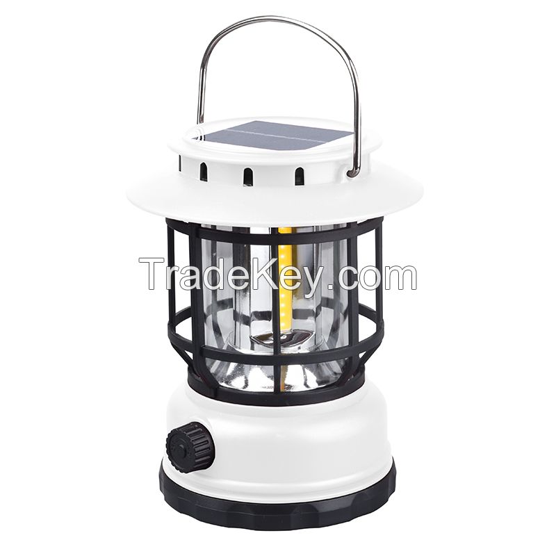 Multifunction Solar Camping Lantern Rechargeable Camping Light for Emergency use