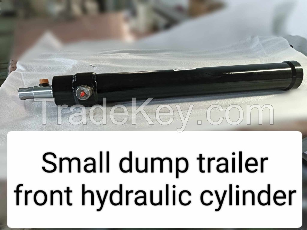 Multi-stage telescopic hydraulic cylinder, applied to dump trailer telescopic cylinder.