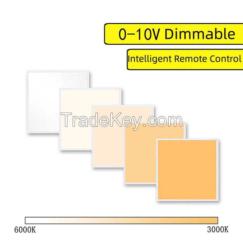 0-10V Dimming Flat Panel Light 2x2 1x4 2x4 Led Backlit Panel Light For Supermarket Office  24w 28w 30w 40w 50w