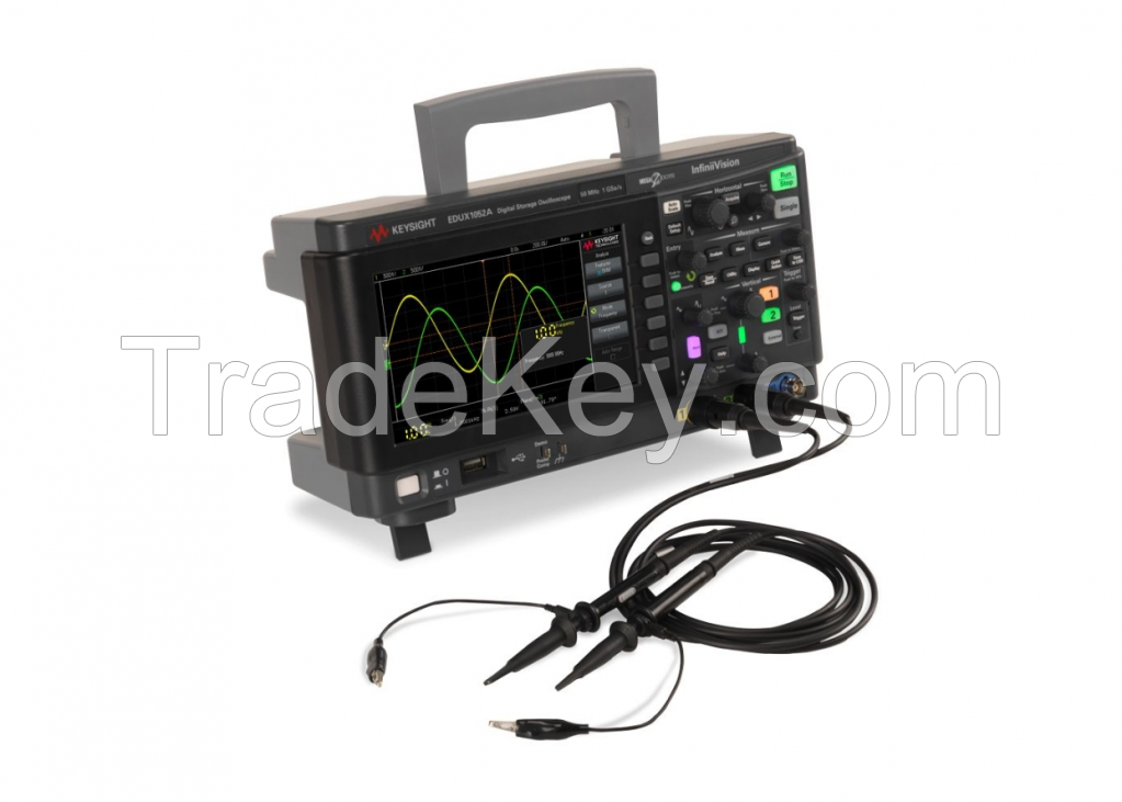 EDUX1052A Oscilloscope: 50 MHz, 2 analog channels