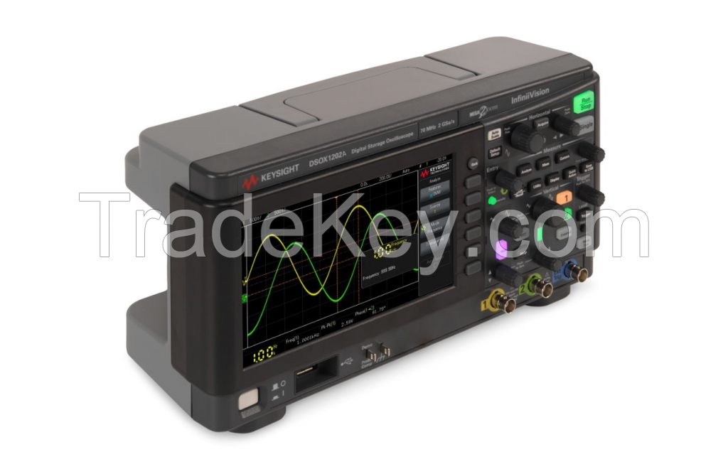 DSOX1202A Oscilloscope: 70/100/200 MHz, 2 Analog Channels