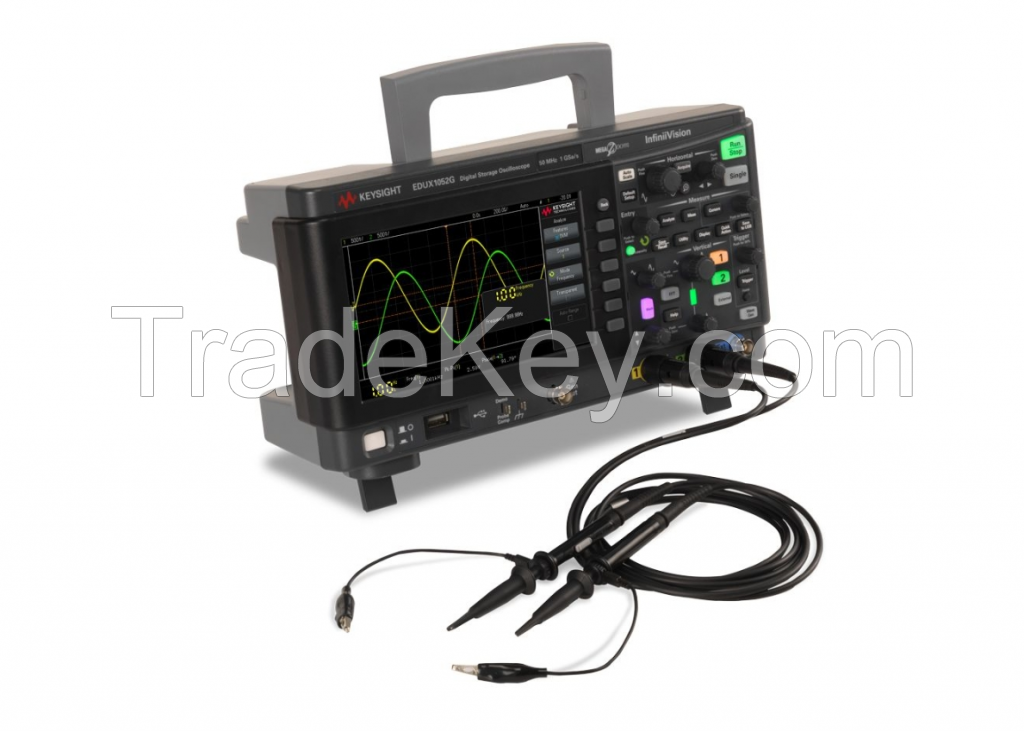 EDUX1052G Oscilloscope: 50 MHz, 2 Analog Channels, with a Built-in Waveform Generator