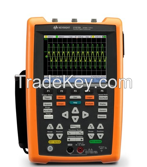 U1610A Handheld Oscilloscopes, 100 MHz, 2 Analog Channels