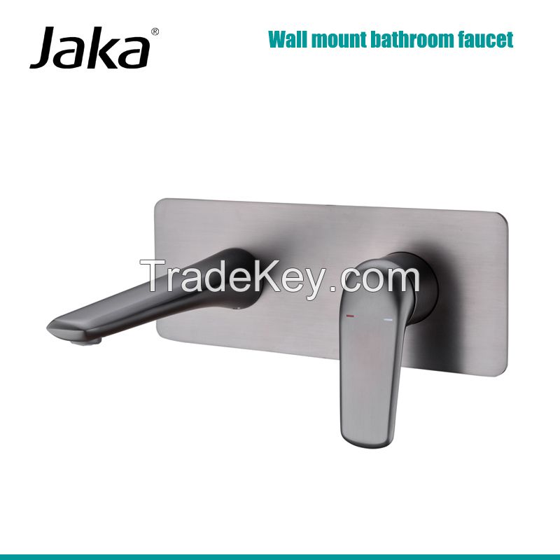 Wall mount bathroom faucet