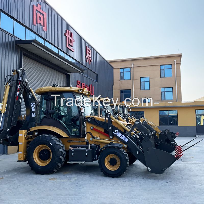 Construction Machinery Shanzhong Factory Sales directly SZ40-28 4WD Backhoe Loader for construction sites