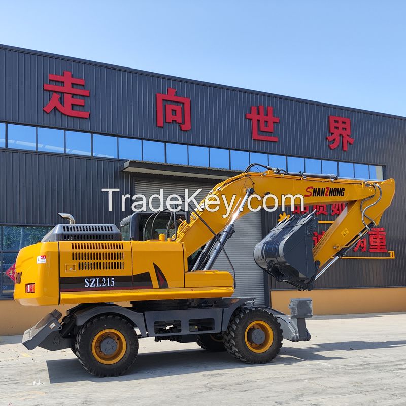 Shanzhong Factory 21Ton SZL215 Hydraulic Wheel Excavator for sale