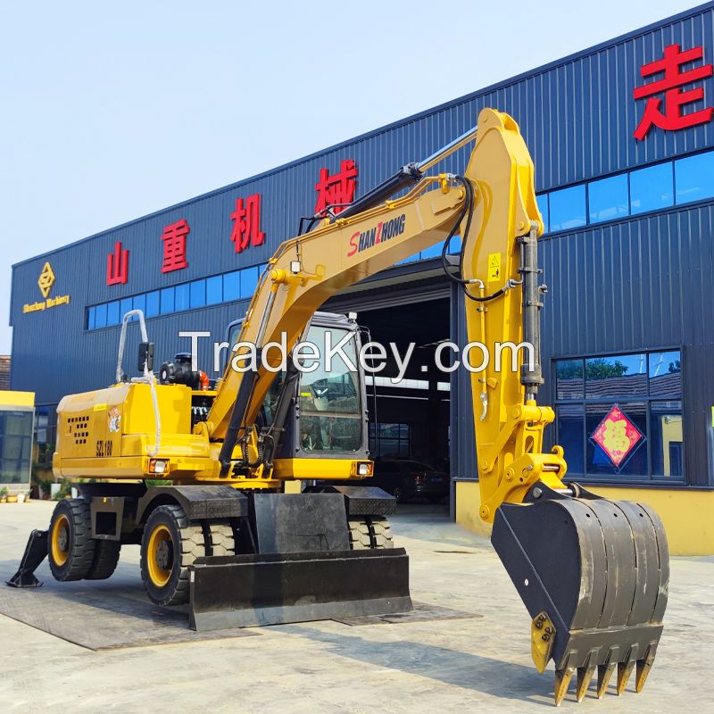 Factory Price 17ton 18ton heavy machinery Shanzhong SZL180 Wheel Excavator for sale