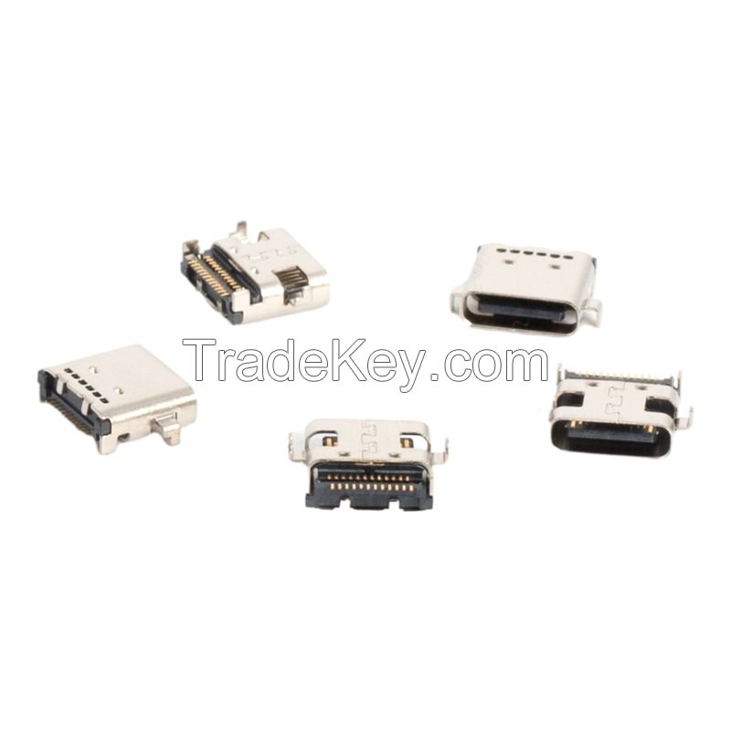 Type-c female 24p connector