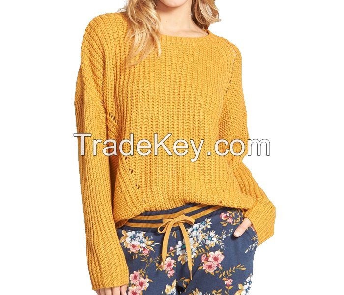 Mustard Yellow Relaxed Sweater