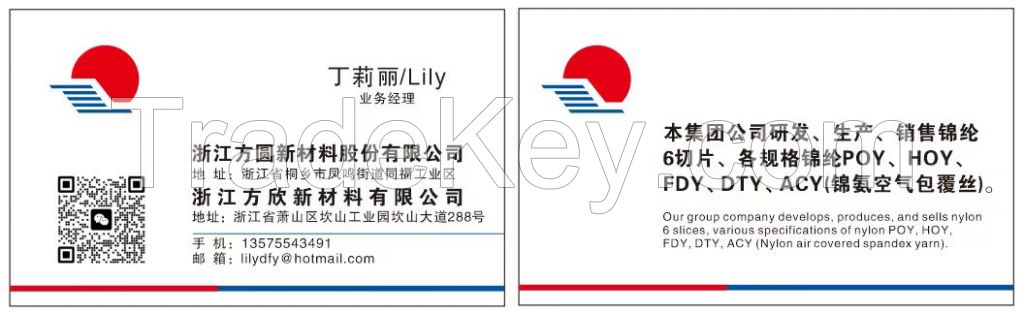 Pre-Oriented Yarn NYLON 6 POY  FOR DTY AND ACY