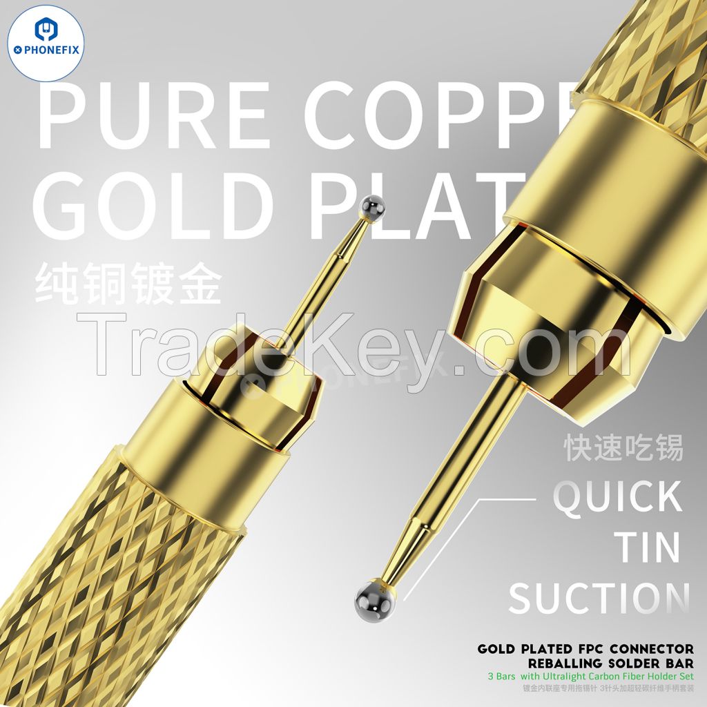 2UUL SC98 Gold Plated FPC Connector Reballing Solder Bar