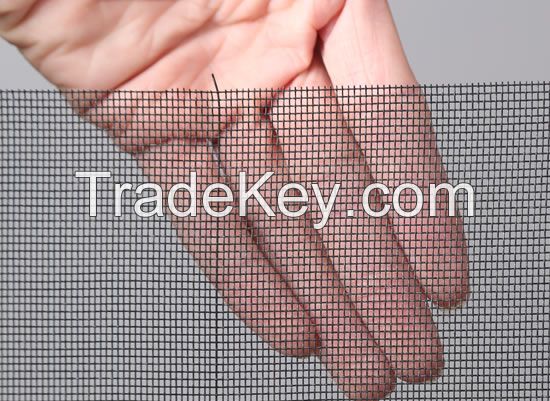 Black Coated Fiberglass Screen Mesh: Intrusion Security Alarm Screen