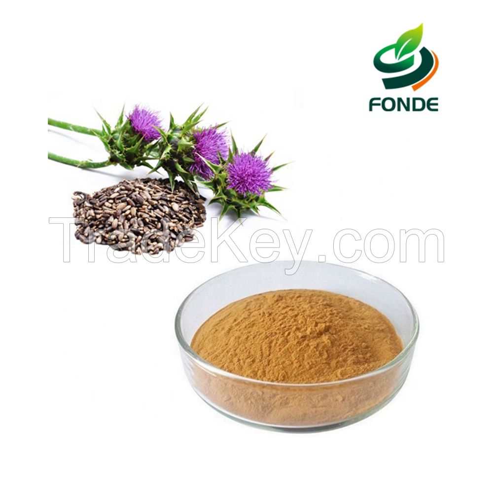 Supply milk thistle extract powder 80% silymarin Milk Thistle Extract