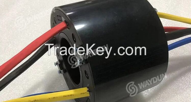 hollow shaft slip ring electrical connector factory waydun technology