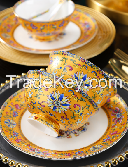 Bone China, Enamel-colored