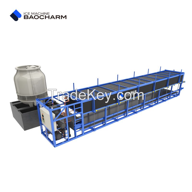 BAOCHARM BCPY-6.8T-20T Industrial Block Ice Making Machine For Sale