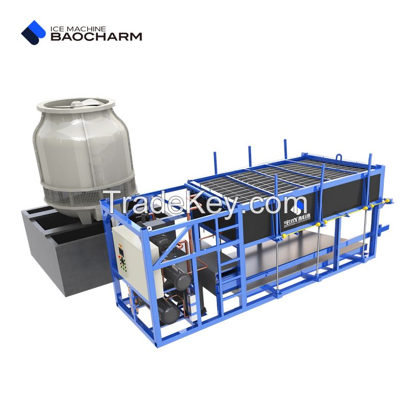 BAOCHARM BCPY-1.7T-5T Industrial Big Block Ice Machine Maker